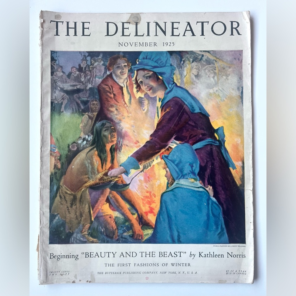 The Delineator Magazine November 1925 – Fashion, Ads, Recipes – Damaged